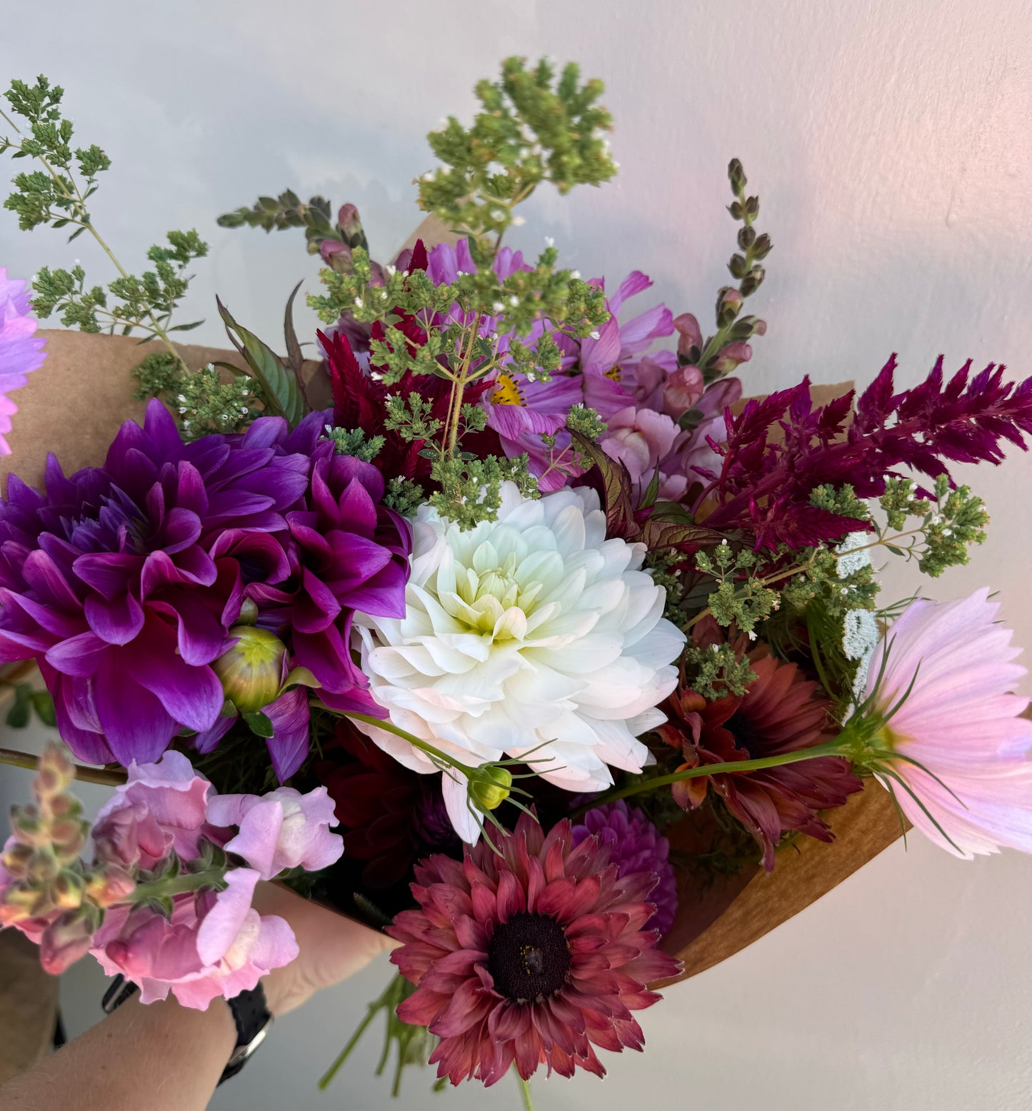 Large wrapped bouquet